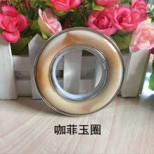 80 color crystal imitation jade ring 360 rotating inner ring curtain ring buckle ring silencer art ring perforated ring
