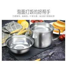 Factory direct large-capacity stainless steel fast food cup. Bento double-layer compartment box Fast food box thickened instant noodle cup canteen. Bento box. Lunch box. Bowl