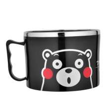 Black bear cartoon stainless steel lunch box multifunctional screw tooth fast food cup student canteen work lunch box. Instant noodle cup. Lunch box. Instant noodle bowl