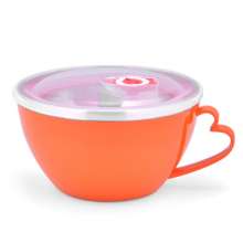 Factory direct stainless steel instant noodle cup. Thickened instant noodle bowl with lid. Heat preservation and handle anti-scalding lunch box. Lunch box. Fresh-keeping box artifact. Bowl