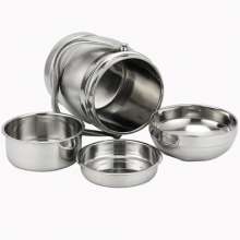 Factory direct vacuum insulated lunch box. Stainless steel pan with three-layer compartments. Large capacity lunch box. Lunch box. Insulation box