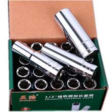 Factory direct sales Zhenghao chrome vanadium steel extension socket wrench. Hexagonal socket 1/2 large fly lengthened socket head. Sleeve. wrench