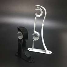 Curtain Roman Rod Iron Bracket Curtain Rod Single and Double Bracket Curtain Bracket Load-bearing Strong Iron Bracket Wall Seat Wall Code