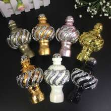 Roman rod decorative head curtain head curtain accessories accessories spiral head Roman rod head curtain plug sealing head