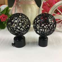 Iron curtain rod decorative head Roman rod plugging head Hollow head Curtain accessories Roman rod accessories