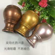 Imitation wood curtain rod head Roman rod decorative head plug sealing cover headdress Roman rod head art head