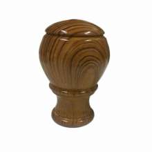 Imitation wood curtain rod head Roman rod decorative head plug sealing cover headdress Roman rod head art head