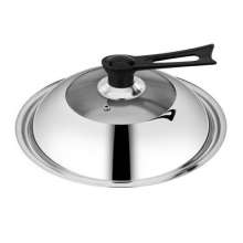 Factory direct stainless steel combination lid. Stainless steel pot lid. Non-magnetic 30-42cm visible lid combination lid glass lid. Pot lid