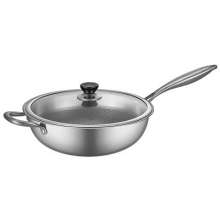Non-stick wok household stainless steel wok. Induction cooker coal gas stove special non-coating non-stick pan. Pot .Wok pan. Non-stick pan. Pan