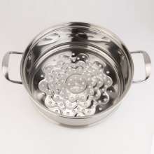 Factory direct stainless steel double-layer steamer. Three-layer steamer wholesale custom promotional gift pot set 28CM. Steamer. Pot. Steamed buns pot