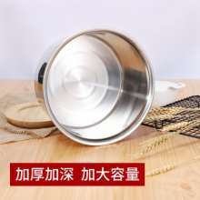 Direct selling stainless steel oil basin, household thickened kitchen egg-beating basin with lid. Commercial large and basin, seasoning pot, flavor cup, basin, vegetable basin