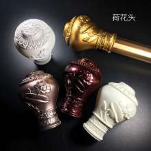 Lotus head, curtain rod, decorative head, Roman head plug, plugging and sealing head, curtain accessories, accessories, blow molding head