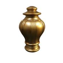 Wealth head curtain rod decorative head Roman head plug plug sealing rod head curtain accessories accessories blow molding head