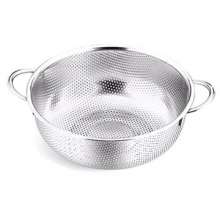 Direct selling stainless steel drain basin. Vegetable washing basin. Rice washing sieve. Rice panning device. Fruit basket.