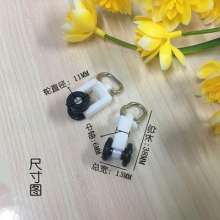 Electric rail pulley curtain track pulley hanging wheel Jialisi pulley curtain accessories accessories hanging wheel factory direct sales