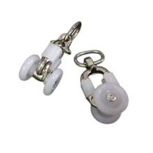 Curtain track pulley Aluminum alloy universal wheel directional wheel Small hanging wheel Curtain accessories accessories Wheel slide