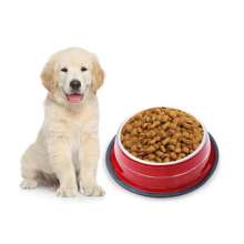 Factory direct stainless steel dog bowl pet bowl. Tableware pet bowl. Teddy Golden Retriever dog food bowl size bowl
