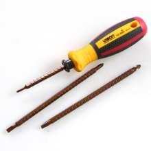 Telescopic dual purpose screwdriver three-in-one environmental protection large handle S2 steel