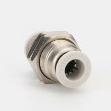 Pneumatic quick connector HPM partition through high temperature and high pressure threaded through quick plug trachea connector. Pneumatic accessories. Pneumatic components. Pneumatic connector