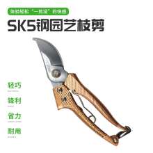 Factory direct sales SK5 fruit branch shears branch shears garden scissors pruning floral flower branch scissors (brass color)