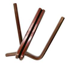 Taiwan S2 alloy steel set Allen key. 7-piece bronze super hard flat head hexagon key 1.5-6 wrench. Allen key