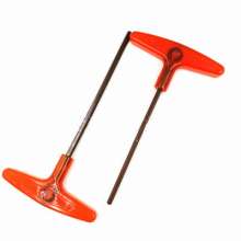 Manufacturers supply super-hard S2 material T-shaped hex wrench, plastic handle T-shaped flat head wrench 1.5/2/2.5/3mm. Wrench