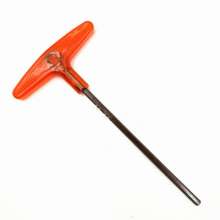 Manufacturers supply super-hard S2 material T-shaped hex wrench, plastic handle T-shaped flat head wrench 1.5/2/2.5/3mm. Wrench
