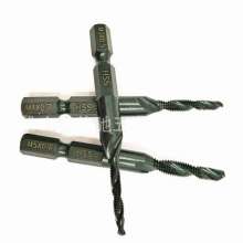 High-strength composite taps. Hexagonal shank drilling and tapping integrated compound chamfering drill bit tap M3/4/5/6/8/10mm tap. tool