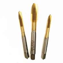 Special tap for cobalt-containing high-strength titanium-plated stainless steel. Screw point/tip tapping HSSE. Tap