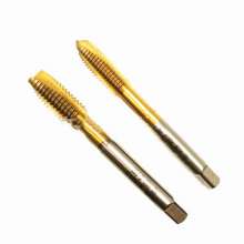 Special tap for cobalt-containing high-strength titanium-plated stainless steel. Screw point/tip tapping HSSE. Tap