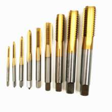 Factory-sold hardened M2 high-speed steel titanium plating machine taps Metric HSS coated straight flute taps M3/4/5/6/8mm. Tap. Tools. Screw