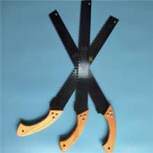 Self-produced and sold wooden handle curved saw with smooth and comfortable handle. The saw board is made of 65 manganese steel and the teeth are sharp and sharp.