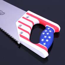Manufacturers source flag pattern handle saw, anti-rust thickening design straight saw, outdoor garden multifunctional woodworking saw