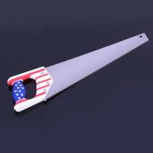 Manufacturers source flag pattern handle saw, anti-rust thickening design straight saw, outdoor garden multifunctional woodworking saw