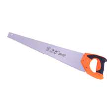 Manufacturer's source of three-sided serrated hand saw Thicken garden outdoor straight saw Two-color plastic coated handle woodworking saw