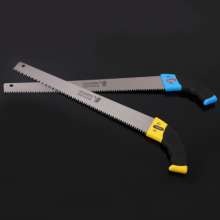 Manufacturers have sufficient supply of two-wire curved handle saw 65# manganese steel machine double-sided grinding handle TPR plastic-coated hardware tools