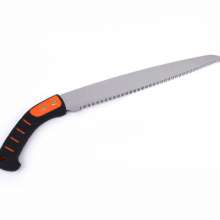 Manufacturers supply 65# manganese steel curved handle saw three-side grinding tooth hand saw garden fruit tree pruning woodworking saw 360mm