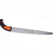 Manufacturers supply 65# manganese steel curved handle saw three-side grinding tooth hand saw garden fruit tree pruning woodworking saw 360mm