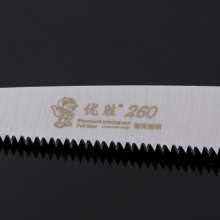 Sufficient supply, flat grinding card mounted garden saw blade 65# manganese steel handle small and comfortable garden decoration hand saw