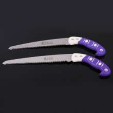Manufacturers supply 65# manganese steel garden saw, three-sided grinding tooth curved handle saw, fruit tree flower tree pruning garden saw 270mm