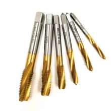 Factory direct sales JBWTL titanium-plated spiral taps, cast steel, cast iron taps. Heat treatment of cobalt-containing tap M8. Cone wire