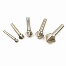 Straight shank three-blade chamfering knife 90 degree chamfering device. Stainless steel special chamfering knife 14 18*90 degree 3-blade chamfering drill. Knife ream