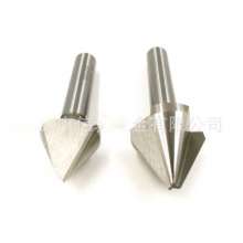 Straight shank three-edged 60 degree chamfering knife. Single-blade chamfering tool for aluminum High-speed steel one-blade chamfering drill 6.3/8.3/30