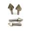 Straight shank three-edged 60 degree chamfering knife. Single-blade chamfering tool for aluminum High-speed steel one-blade chamfering drill 6.3/8.3/30