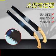 Sufficient supply, wooden handle, curved handle, birch handle, smooth and comfortable machine, special saw for garden construction