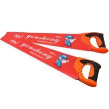 Sufficient supply of orange and black two-color hand saws with soft plastic handles. Three-side grinding machine is the choice for garden construction