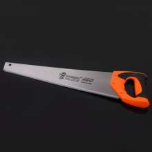 Sufficient supply of orange and black two-color hand saws with soft plastic handles. Three-side grinding machine is the choice for garden construction