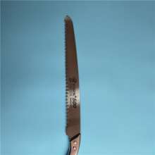 Sufficient supply of curved saw with iron handle, bright and comfortable handle, using 65 manganese steel saw blade machine to grind teeth on three sides