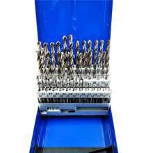 Factory-sold hardened white steel 51-piece straight shank twist drill set. drill. HSS High Speed Steel Hole Set Drill Bit 1-6mm