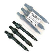 Three-hole drill for keyhole milling cutter. Step drill bit for keyhole slotting machine for processing aluminum alloy plastic steel doors and windows of broken bridge. Drill bit. Twist